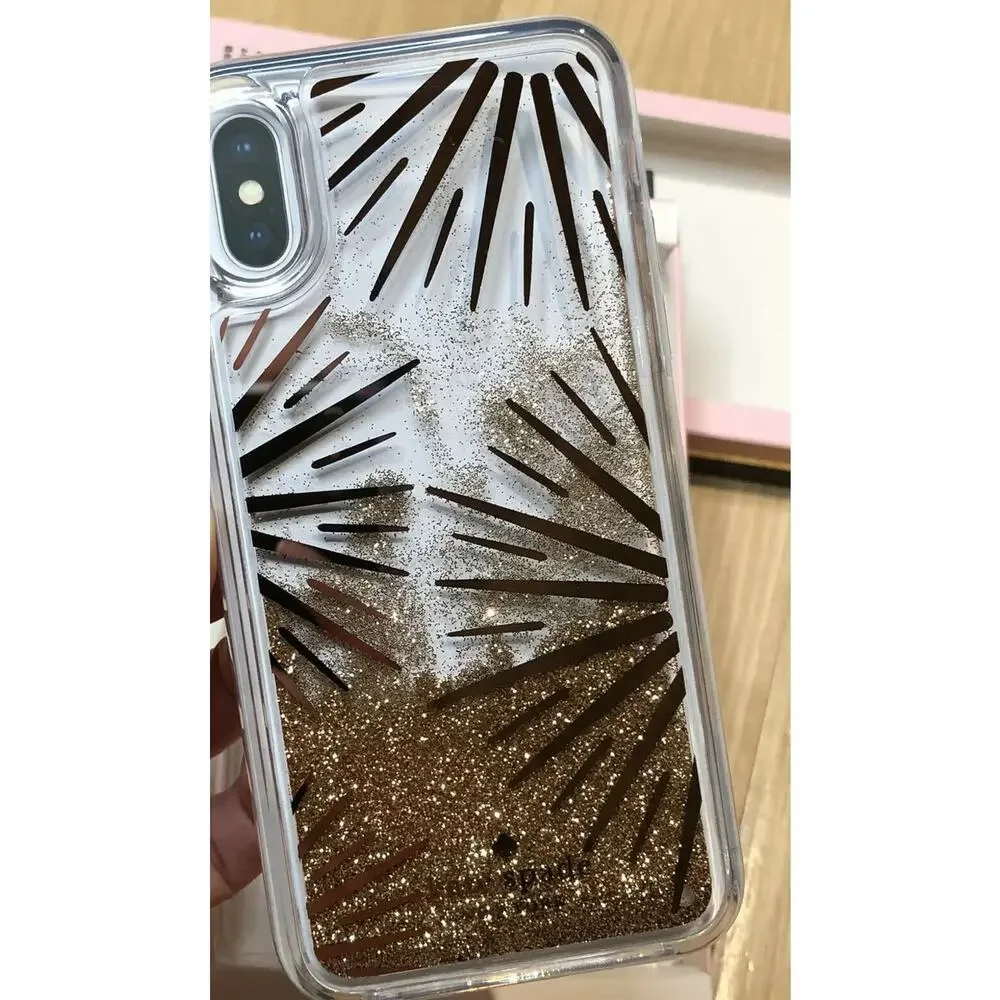 Kate Spade Festive Clear Liquid IPhone Xs/X Case